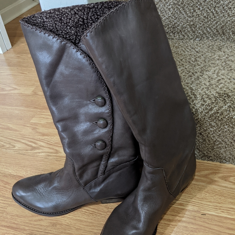 🍾🤎 B Makowsky brown leather boots size 11